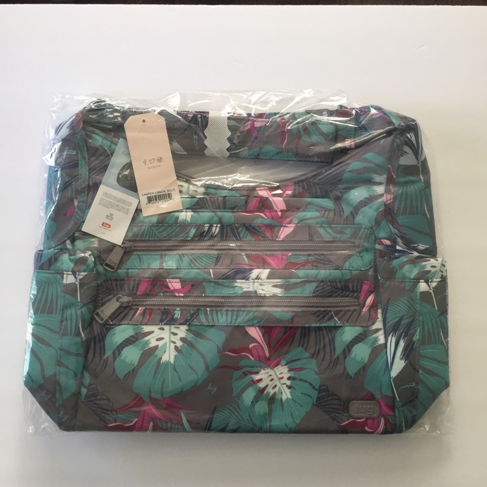 New! Lug Camper 3 Botanical Multi Shoulder Bag